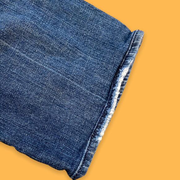 7 For All Mankind Standard Straight Leg Medium Wash Denim Cotton Blue Jeans 31 - Picture 8 of 9